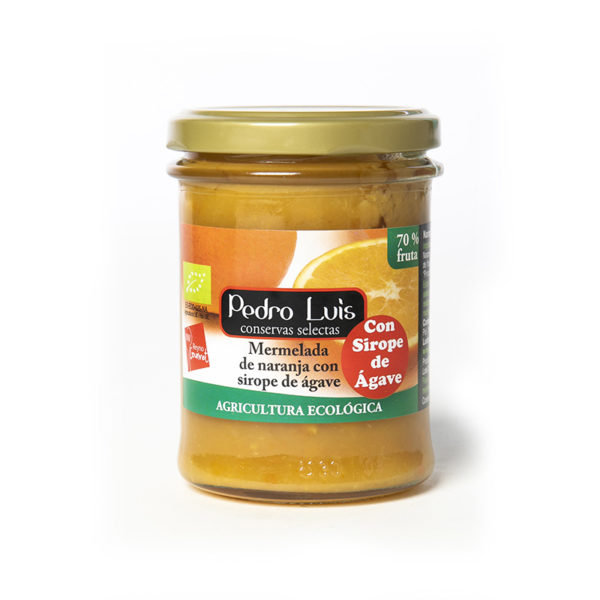 Mermelada de naranja con sirope de agave de agricultura ecológica